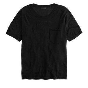 J Crew Collection 100% Cashmere Black Top
